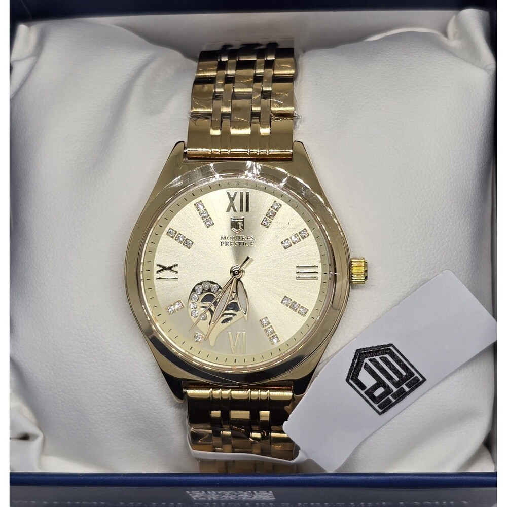 Women's Montres Prestige X Invicta Gold Tone Watch 33.5mm